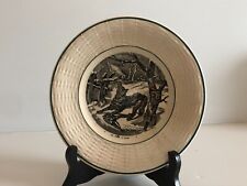 Ancienne  assiette parlante DIGOIN  n° 1  le piège à loup