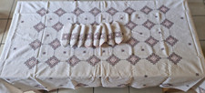 Ancienne nappe en lin brodée