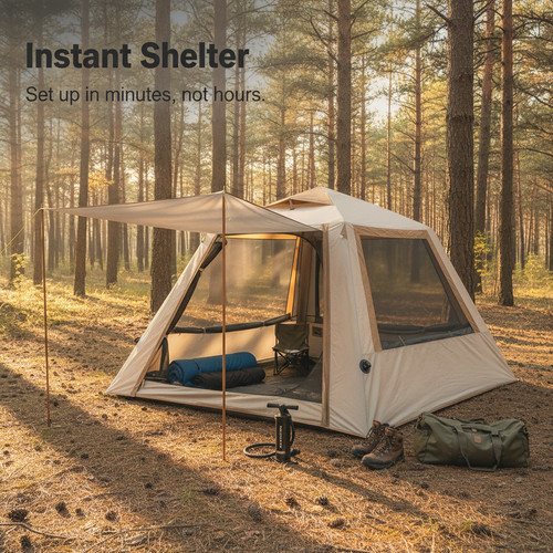 Tente camping gonflable - tente, de
