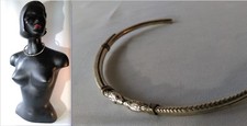 ANCIEN COLLIER TORQUE EN ARGENT ETHNIQUE