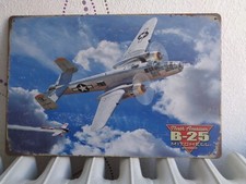 TOLE METAL AVION GUERRE US B-