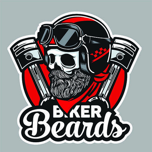 Harley bobber club beards - club,