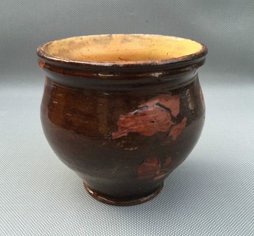 Ancien pot terre vernissée - ancien,