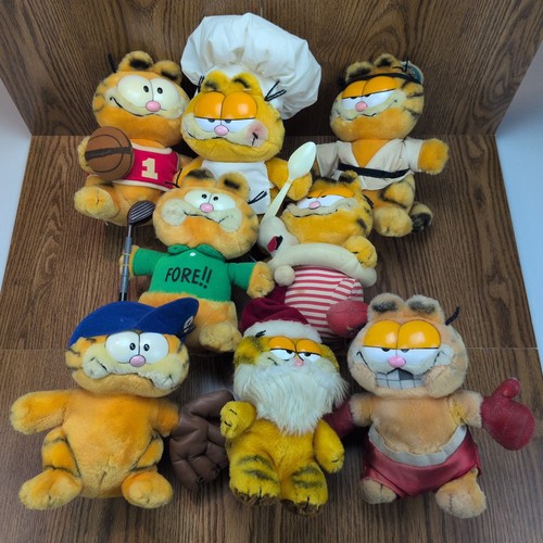 Vintage garfield plush lot - vintage,