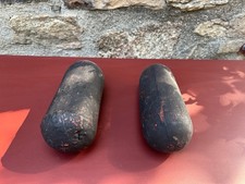 PAIRE de POIDS ANCIENS en