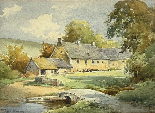 Aquarelle milieu xxeme signee - milieu,