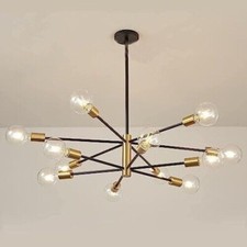 Luminaire En Laiton Et Noir