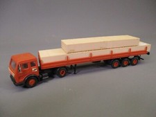 LQ744 KIBRI 10020 Train Ho 1/87 Camion Mercedes semi remorque transport bois