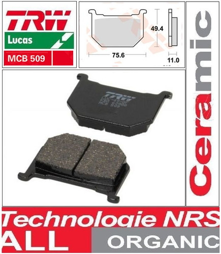 Plaquettes frein avant trw - 2,
