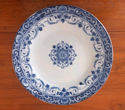 Assiette plate ancienne longwy - assiette,