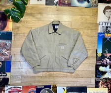 1996 Vintage Carhartt Quilted Lined Detroit Jacket JQ1375 (LARGE) Made in USA 