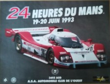 Affiche 24h mans 1993 - ,
