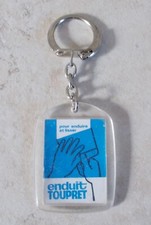 Vintage TOUPRET Coating Keyring key chain France plastic 1960s antique