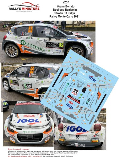 Decals ref 2257 - 2257, citroen