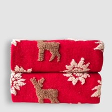 Plaid de Noël en laine