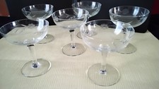 6 Coupes à champagne Vintage