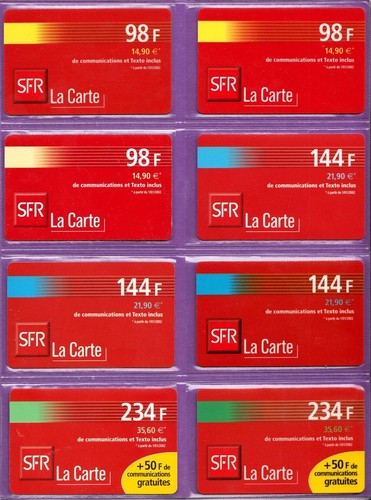 Lot télécartes recharges - télécartes,