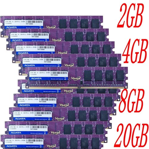 20gb 16gb 8gb - 8gb, ddr2