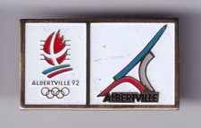 RARE PINS PIN'S .. OLYMPIQUE OLYMPIC ALBERTVILLE 92 SITE STATION ALBERTVILLE ~24