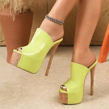 Sabot Femme Plateforme Vert