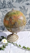 ANCIEN GLOBE TERRESTRE MAPPEMONDE VINTAGE scan globe as danemark