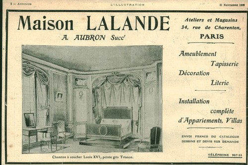Publicité ancienne maison