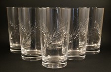 6 verres à orangeade cristal