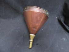entonnoir ancien cuivre et