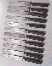 Ancien couteaux Christofle manche en bois d'ébène 