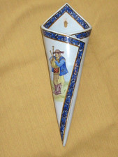 Cornet bouquetière ancien QUIMPER PORQUIER BEAU