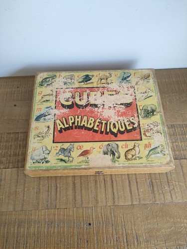 Ancien jeu cubes bois - jeu,
