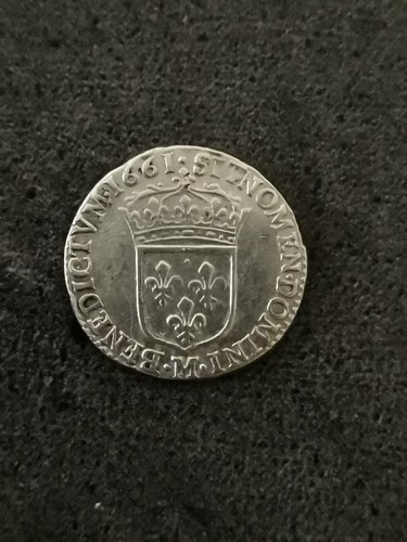 Ecu argent 1661 m - 1/12,
