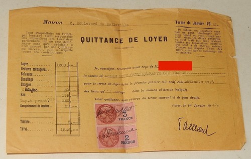 Quittance loyer reglement - de, &