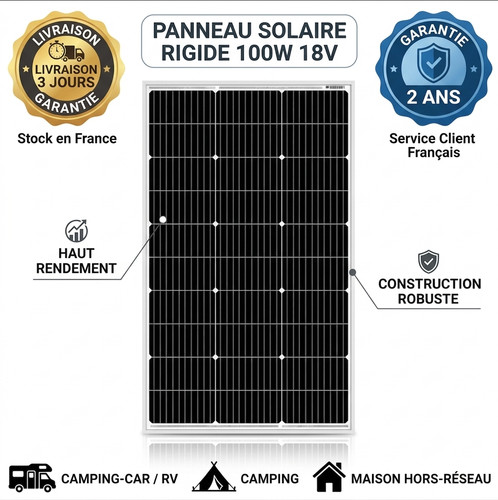 Panneau solaire 100w 12v 18v - solaire,