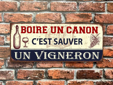 Enseigne vigneron vintage
