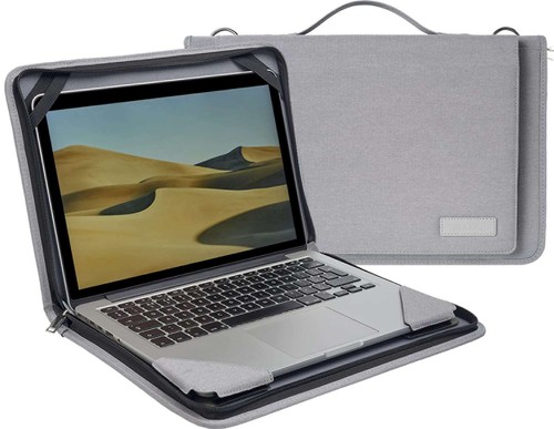 Broonel grey messenger case - grey,