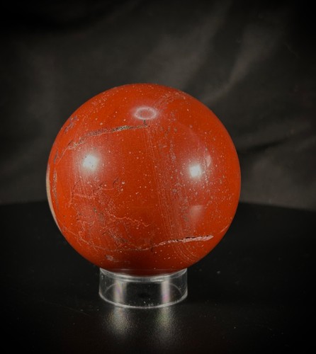 Red jasper sphere - red,