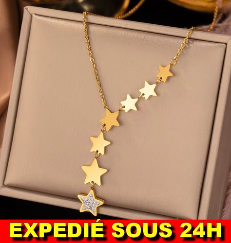 Collier étoile acier - étoile,