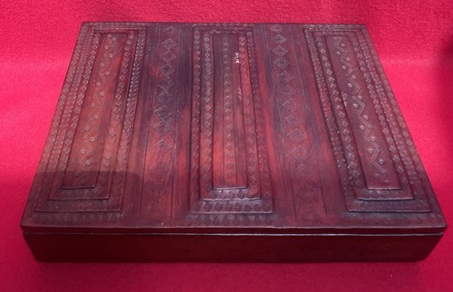 Boîte coffret ancien cuir - coffret,