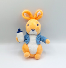 Peluche doudou lapin orange