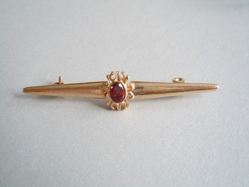 Broche grenat plaqué 2 - grenat, 3,2