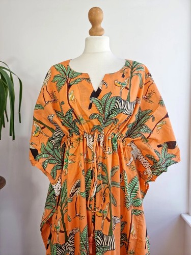 Indien orange tigre caftan - indien,