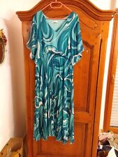 ROBE LONGUE PLISSEE A MANCHES COURTES TAILLE 52 PROMISS IDÉAL POUR CÉRÉMONIE