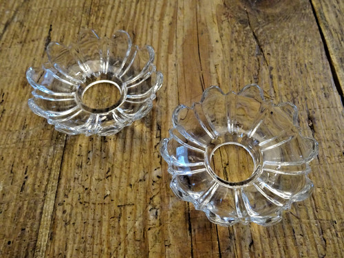 Bobèches coupelles en - 2,