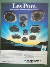 PUB ANCIENNE ADVERT CLIPPING années 80 Haut parleurs Blaupunkt Blue Magic