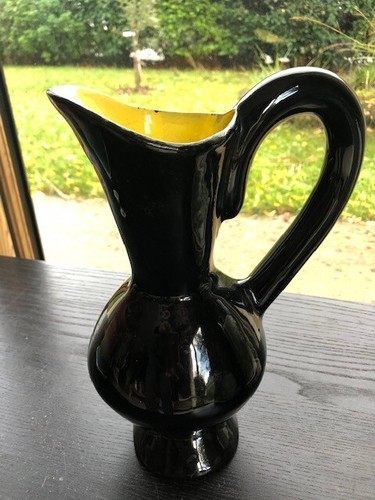 Pichet vase vintage jaune - jaune, et