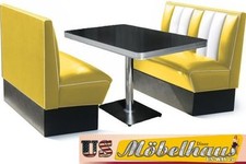 HW-120-Y Ensemble Banc Américain Banc Diner Meubles Années 50 Style USA