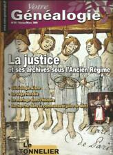 VOTRE GENEALOGIE N°29 JUSTICE ARCH. SOUS ANCIEN REGIME / SAGA HEREDIS / MARIAGE