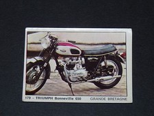 #179 TRIUMPH BONNEVILLE 650 GB UK MOTO 2000 PANINI EDITIONS DE LA TOUR 1973