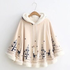 Manteau Cape Poncho Fleece